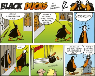 Black Ducks Comic Strip episode 59 clipart