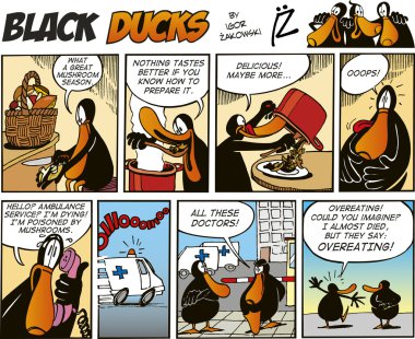 Black Ducks Comic Strip episode 65 clipart