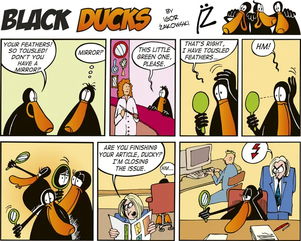 Patos Negros Comics episódio 57 — Vetor de Stock