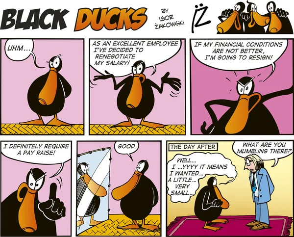 Black Ducks Comics 56 эпизод — стоковый вектор