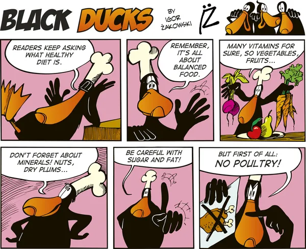 Black Ducks Comics episodio 66 — Vector de stock