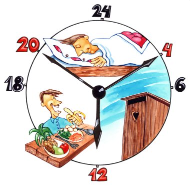 The day of healthy man clipart