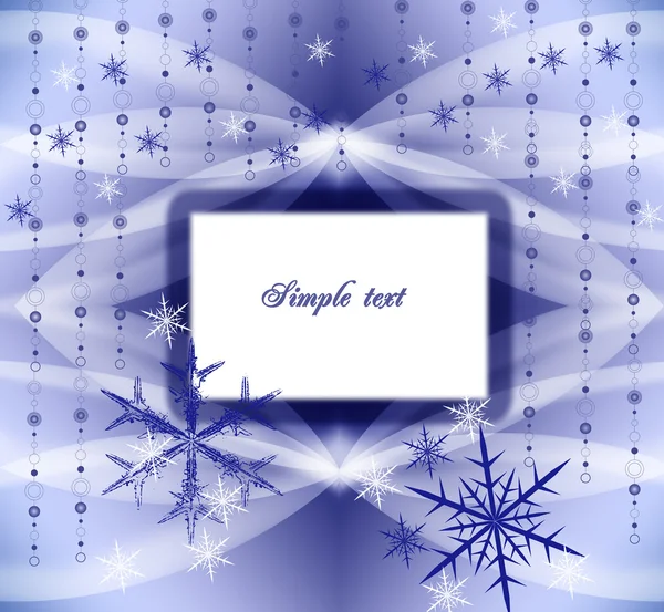 Blue snow background — Stock Photo, Image