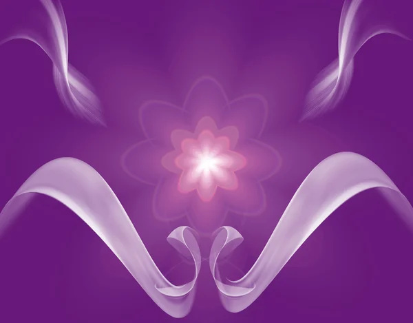 Анотація Пурпурна квітка — стокове фото