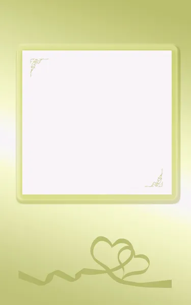 Golden heart card — Stock Photo, Image