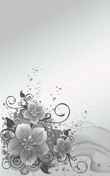 Zilveren bloemen — Stockfoto
