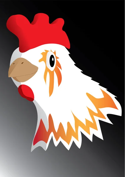 Chicken head — Stock Vector