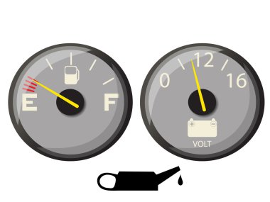 Fuel gauge clipart