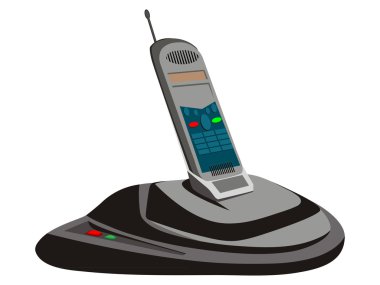 Cordless phone clipart