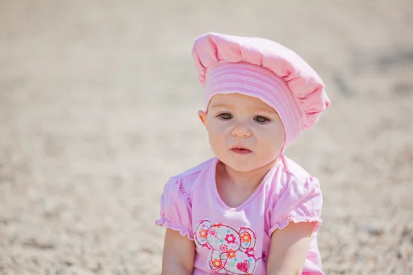 Baby girl outdoor Royalty Free Stock Photos