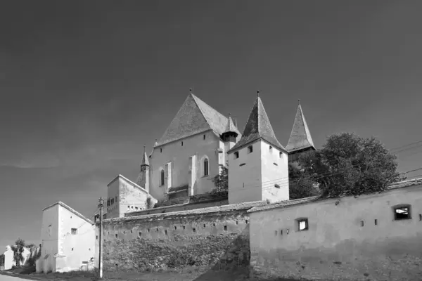 Бьертанская укреплённая церковь — стоковое фото