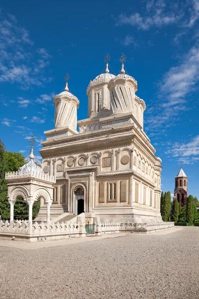 Vista Frontal Mosteiro Arges Curtea Arges Roménia — Fotografia de Stock