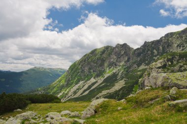 slaveiu ridge retezat Dağları, Romanya yaz aylarında manzara.