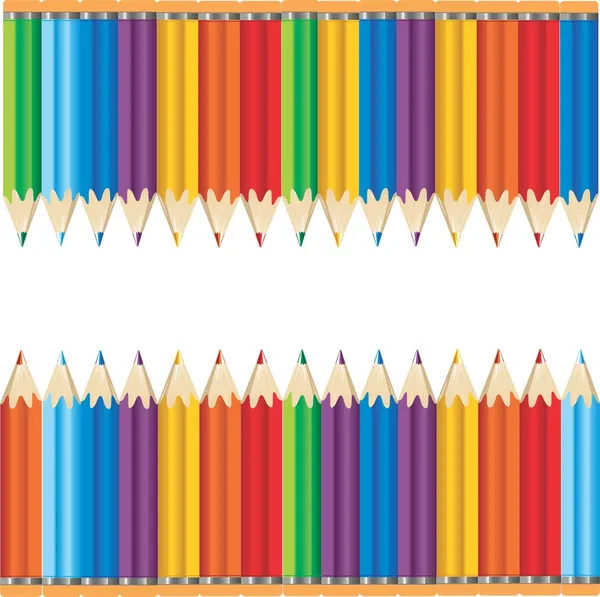 Красочные карандаши — стоковый вектор