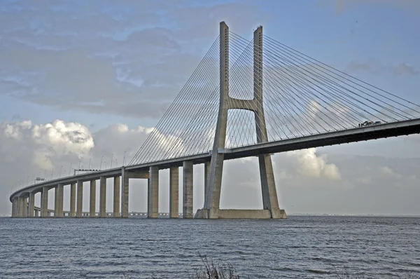 Most Został Zaprojektowany Przez Armando Rito Otwarty 1998 Mil Tym — Zdjęcie stockowe