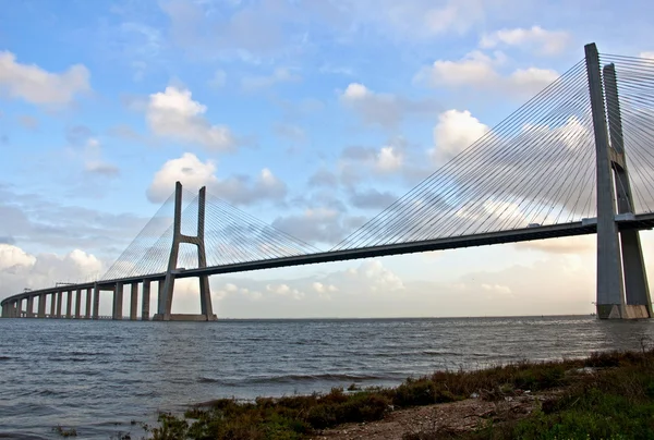 Ponte Foi Projetada Por Armando Rito Inaugurada 1998 Milhas Incluindo — Fotografia de Stock