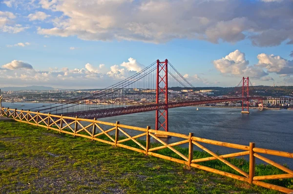 Portugal Lisbon Bridge April Architecture — Stock Photo, Image