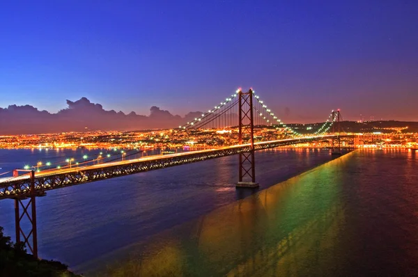 Portugalsko most 25 dubna Royalty Free Stock Fotografie