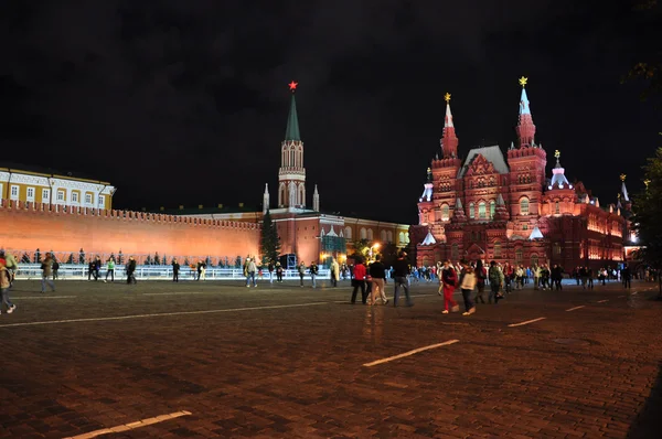 Rode plein. historisch museum. Moskou, Rusland. — Stockfoto