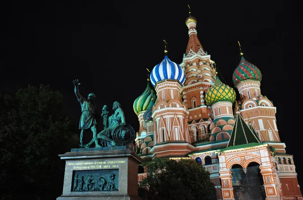 圣瓦西里大教堂 （斯基）。莫斯科俄罗斯. — 图库照片