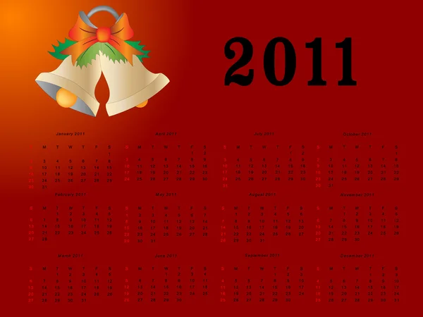 Calendrier 2011 — Image vectorielle