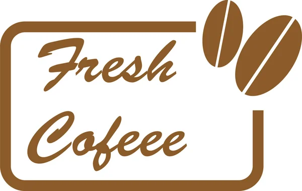 Frischer Kaffee — Stockvektor