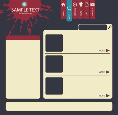 Vector Web Layout clipart