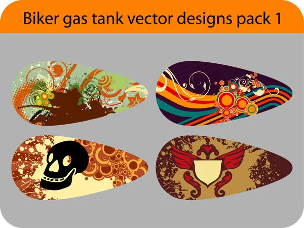 Paquete de diseño de tanque de gas — Vector de stock