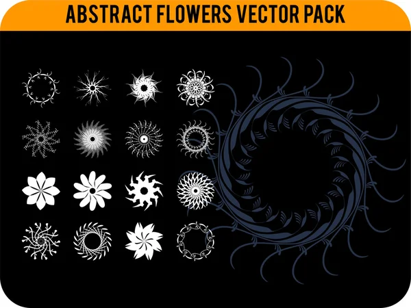 Абстрактные цветы — стоковый вектор