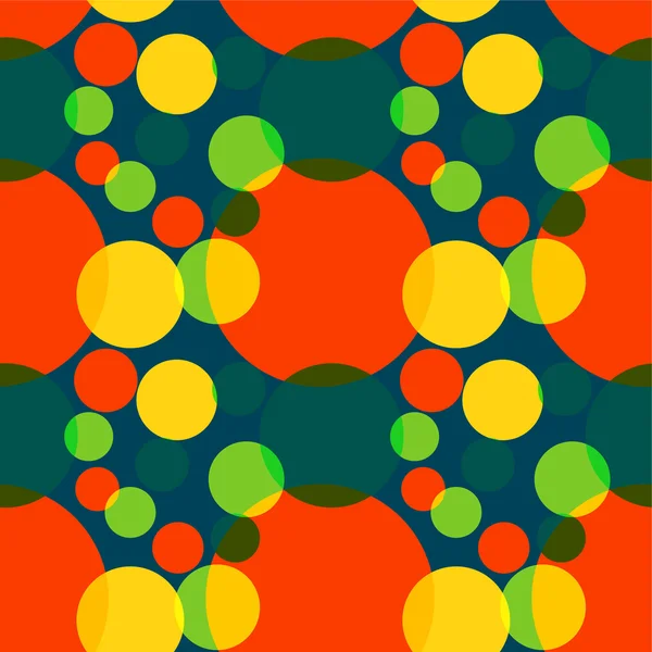 Patrón Sin Costura Vectorial Con Burbujas Colores — Archivo Imágenes Vectoriales