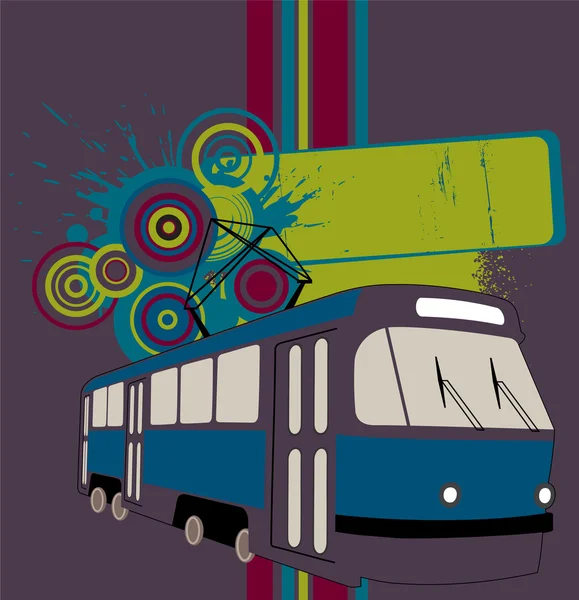 Banner de tranvía — Archivo Imágenes Vectoriales