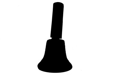 Silhouette bell clipart