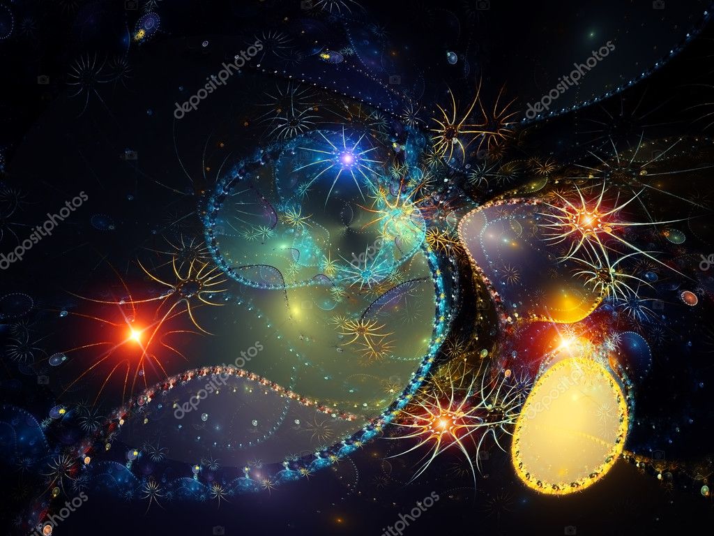 Abstract Deep Sea Fractal Wallpaper Stock Photo By C Agsandrew