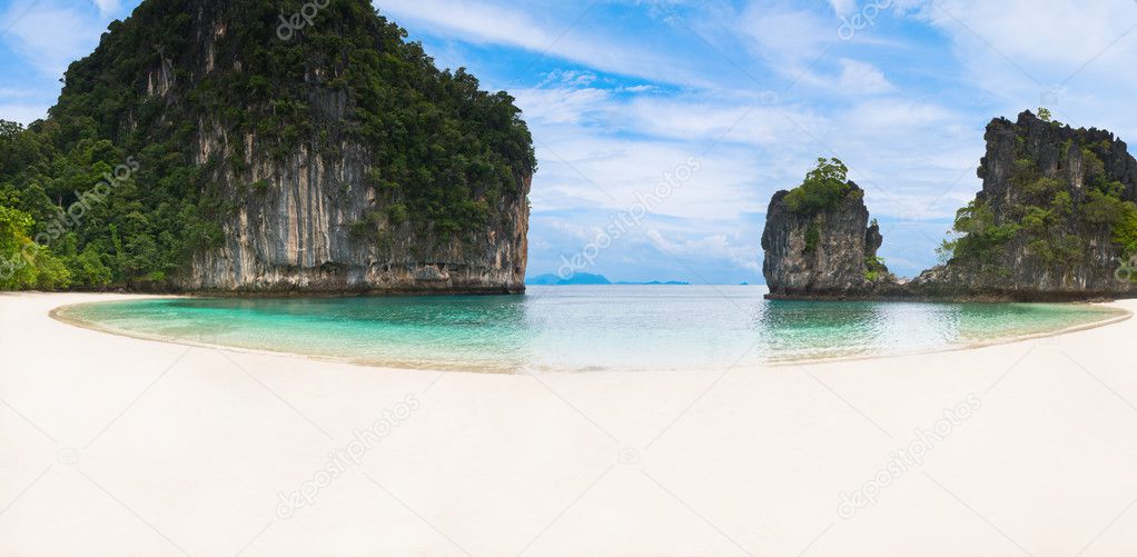 White sandy beach in Thailand