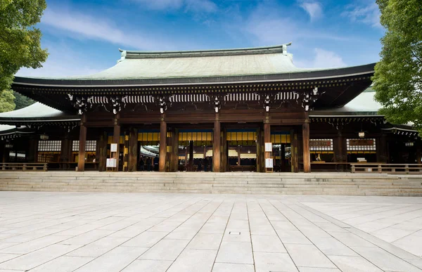 Zen Tempel Onder Blauwe Hemel Japan — Stockfoto