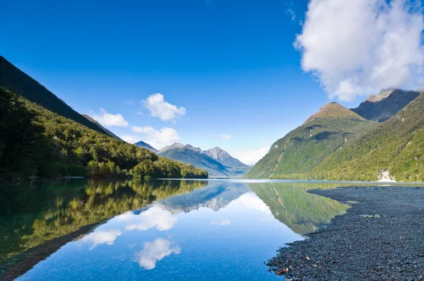 湖 gunn 南の島のニュージーランド — ストック写真