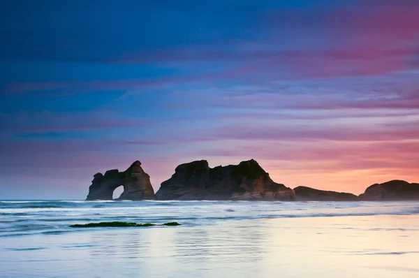 Zlaté ráno na pláži — Stock fotografie