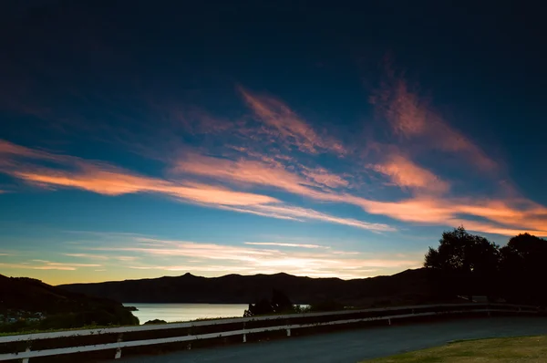 Akşam gökyüzü günbatımı sonuna doğru yazma — Stok fotoğraf