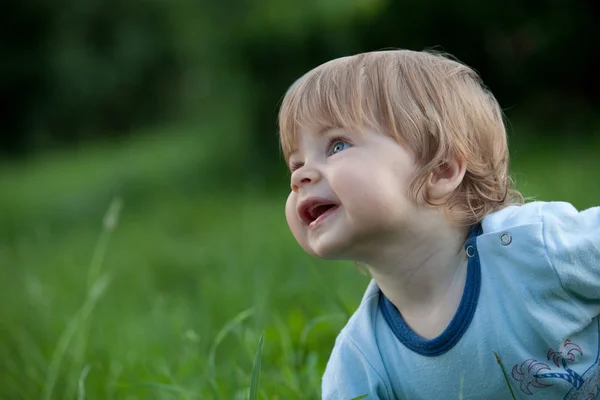 Happy childhood. baby boy — Stock Photo, Image