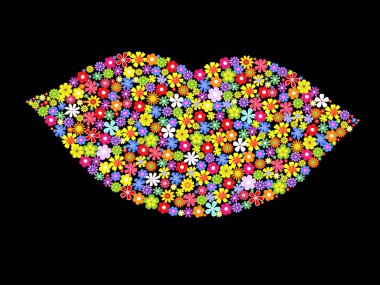 Vector lips illustration clipart