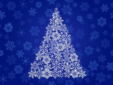 Abstract christmas tree clipart