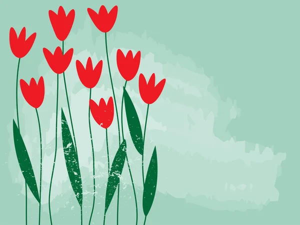 Jarní květinová zahrada — Stockový vektor