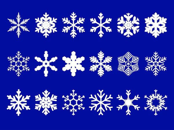 Vector snowflakes set — Stock Vector