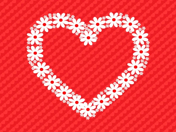 Red hearts background — Stock Photo, Image
