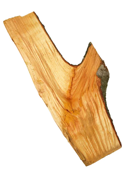 断的块木头与桤木树皮和结 — 图库照片