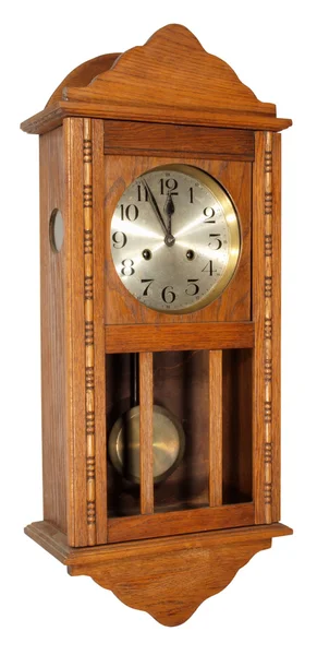 Relógio Parede Vintage Mostrando Cinco Doze — Fotografia de Stock