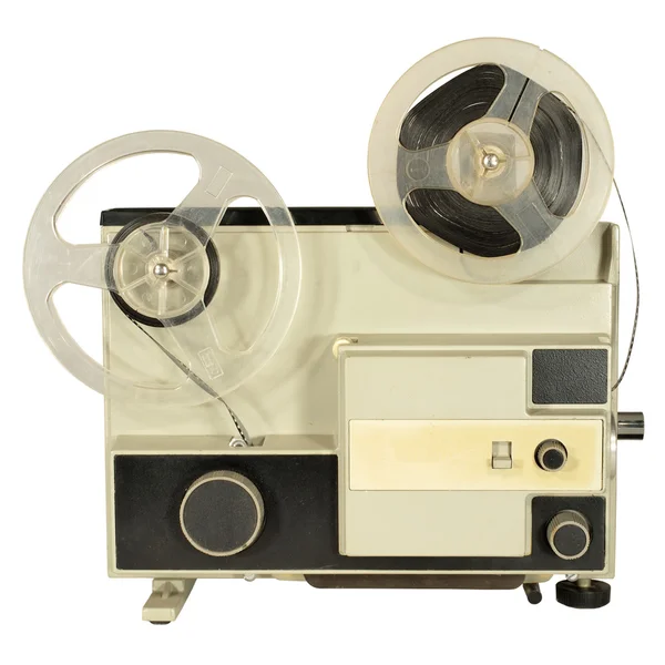 Vintage Film Projector Two Coils Filled Film — Stock Photo, Image