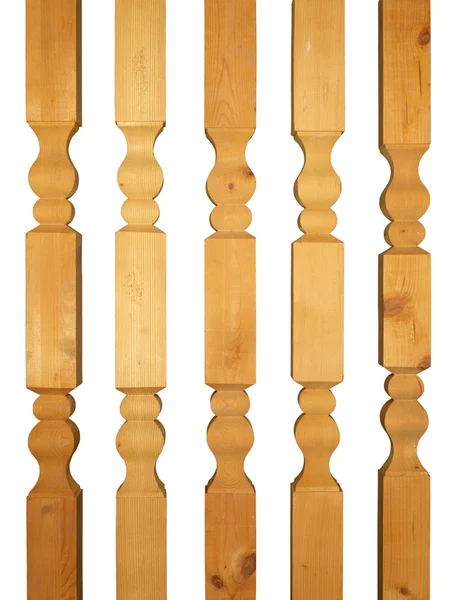 П'ять Балясини дерев'яні — стокове фото