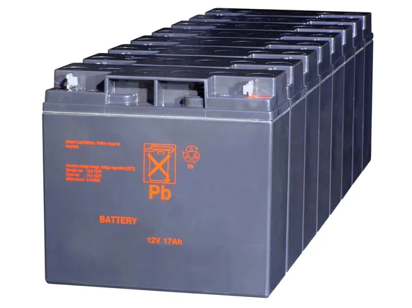 Storage Batteries White Background — Stock Photo, Image