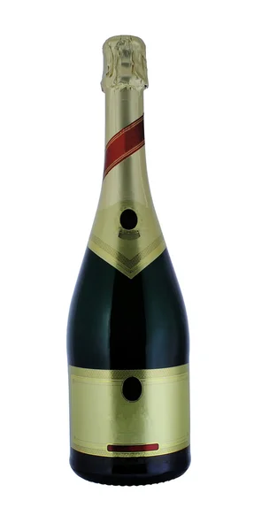 stock image Blank champagne bottle isolated on white background